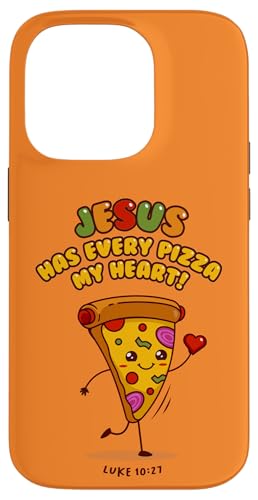Jesus hat jedes Pizza-Herz! Luke 10:27 – christliches Geschenk Hülle für iPhone 14 Pro von Transformed Design