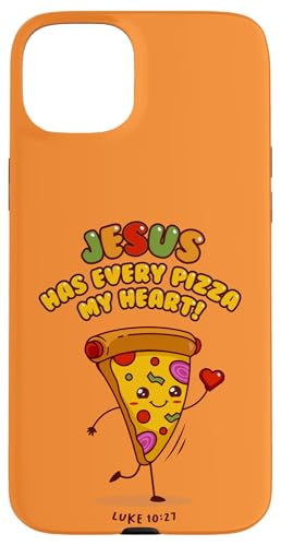 Jesus hat jedes Pizza-Herz! Luke 10:27 – christliches Geschenk Hülle für iPhone 15 Plus von Transformed Design