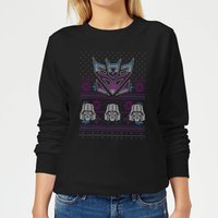 Decepticons Classic Ugly Knit Damen Weihnachtspullover – Schwarz - M von Transformers