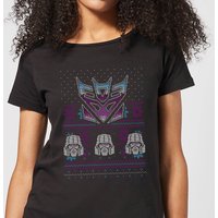 Decepticons Classic Ugly Knit Women's Christmas T-Shirt - Black - XXL von Transformers