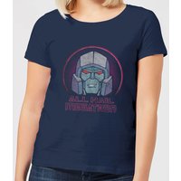 Transformers All Hail Megatron Women's T-Shirt - Navy - L von Transformers