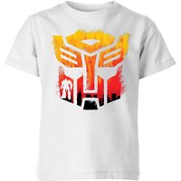 Transformers Autobot Symbol Kids' T-Shirt - White - 9-10 Jahre von Transformers