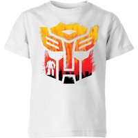 Transformers Autobot Symbol Kids' T-Shirt - White - 9-10 Jahre von Original Hero