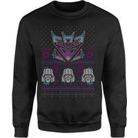 Transformers Christmas Decepticons Classic Ugly Knit Unisex Weihnachtspullover – Schwarz - 4XL von Transformers