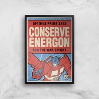Transformers Conserve Energon Poster Art Print - A3 - Black Frame von Transformers