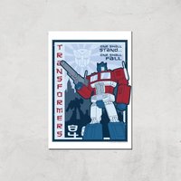 Transformers One Shall Stand Poster Art Print - A2 - Print Only von Transformers
