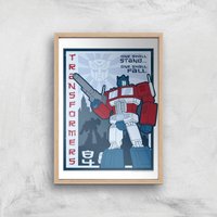Transformers One Shall Stand Poster Art Print - A4 - Wooden Frame von Transformers
