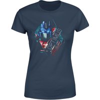 Transformers Optimus Prime Glitch Damen T-Shirt - Navy - M von Transformers