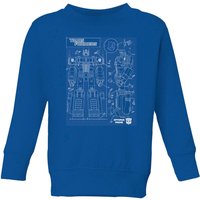 Transformers Optimus Prime Schematic Kids' Sweatshirt - Royal Blue - 5-6 Jahre - Royal Blue von Transformers