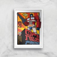 Transformers Roll Out Poster Art Print - A2 - White Frame von Transformers