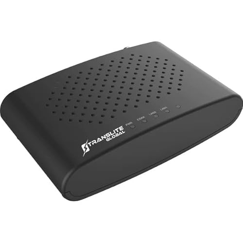 Erforderlich 2 oder mehr Funktion, ordnungsgemäß MoCA 2.5 mit 2 Gigabit-Ethernet-Ports, Ethernet über Koaxial-Adapter (Modell: TL-MC84), funktioniert mit mindestens 2 Einheiten von Translite Global