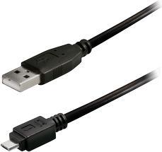 Transmedia Anschluss-/Verbindungskabel, a) von 1x USB-A Stecker, b) auf 1x USB-B Micro-Stecker, 1,8 von Transmedia