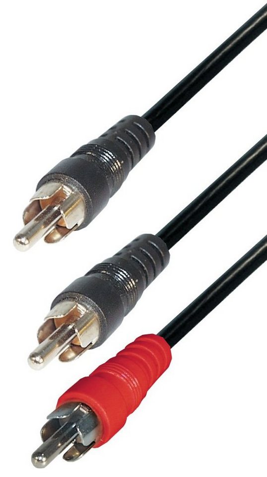 Transmedia Verbindungskabel Cinchstecker - 2x Cinchstecker 1,5 m Audio-Kabel von Transmedia