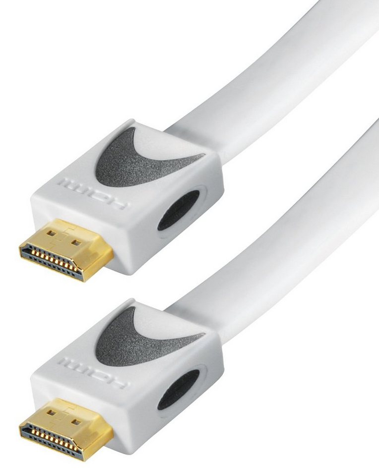 Transmedia Verbindungskabel HDMI-Stecker 19 pol. - HDMI-Stecker 19 pol. 1,0m HDMI-Kabel von Transmedia