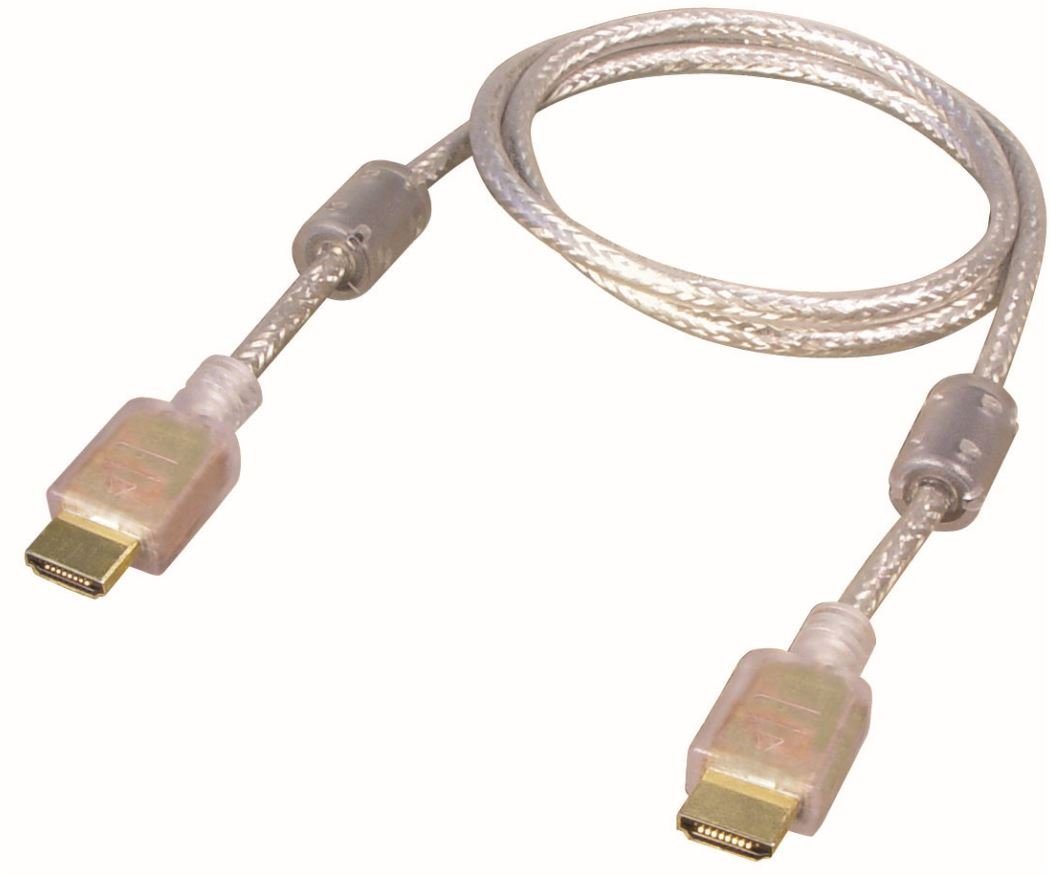 Transmedia Verbindungskabel HDMI-Stecker 19 pol. auf HDMI-Stecker 19pol. 1,0 m HDMI-Kabel von Transmedia