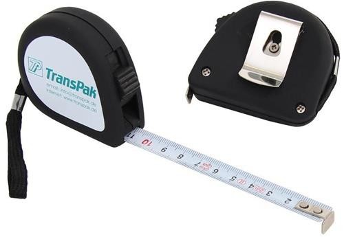 2 Stk. Transpak Maßband m.Feststeller Länge 200cm Kunststoffgehäuse 9019029 von Transpak