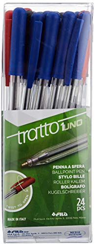 Tratto 1 Kugelschreiber mit integriertem Halter, Paket mit 24 Stück von Tratto
