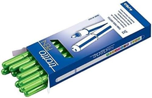 Tratto 601974 Federmäppchen, Packung mit 12 Stück, grün von Tratto