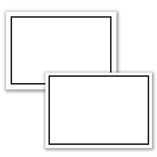 100 x Set Trauereinzelkarten DIN A6 + Trauerumschläge DIN C6 - Mit schwarzem Trauer-Rahmen - 10,5 x 14,8 cm - bedruckbar - Kondolenz Set für Danksagung Trauer 100 x Set Trauereinzelkarten DIN A6 + Trauerumschläge DIN C6 - Mit schwarzem Trauer-Rahmen - 10,5 x 14,8 cm - bedruckbar - Kondolenz Set für Danksagung Trauer von Trauer Papiere by GUSTAV NEUSER