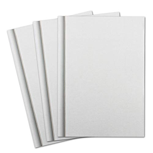 25x Trauerpapier DIN A4 Trauer-Briefpapier - mit Leinenstruktur und Schattenrand - 297 x 210 mm - 100 g/m² - Kondolenz Papier bedruckbar für Danksagung, Einladung, Anzeige Trauer von Trauer Papiere by GUSTAV NEUSER