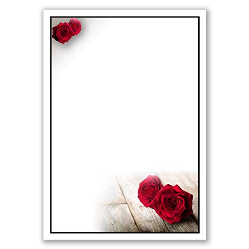 50x Trauerpapier DIN A4 Motiv: Motiv schwarzer Trauer-Rahmen mit Rosen - Briefpapier Trauer 297 x 210 mm - 90 g/m² Kondolenz Papier - Trauer Papiere by GUSTAV NEUSER 50x Trauerpapier DIN A4 Motiv: Motiv schwarzer Trauer-Rahmen mit Rosen - Briefpapier Trauer 297 x 210 mm - 90 g/m² Kondolenz Papier - Trauer Papiere by GUSTAV NEUSER von Trauer Papiere by GUSTAV NEUSER