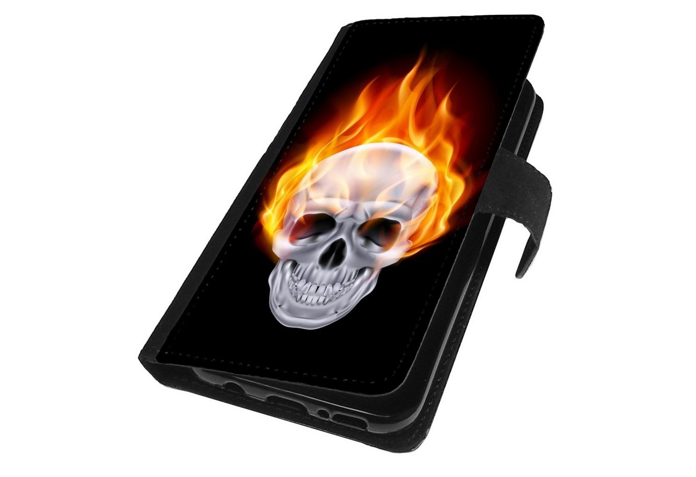 Traumhuelle Handyhülle Für Xiaomi Redmi Note 11 / Note 11S Hülle Motiv 3, Totenkopf Handytasche Klapphülle Flip Case Book Etui Cover Silikon von Traumhuelle