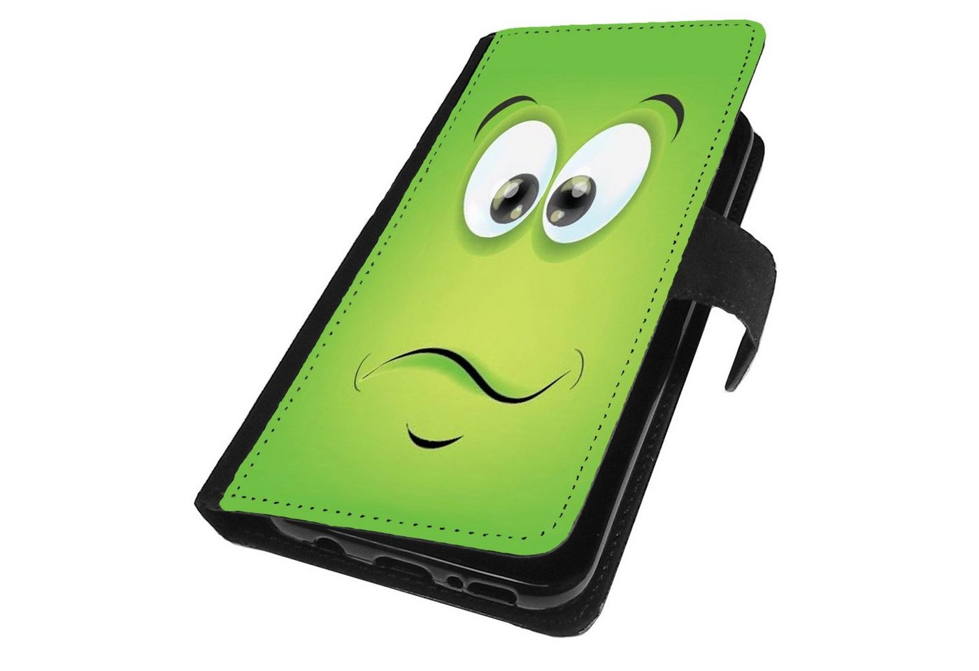 Traumhuelle Handyhülle MOTIV 151 grün schwarz Schutzhülle Hülle für Samsung Galaxy Handy, Handytasche Klapphülle Flip Case Book Etui Cover Silikon von Traumhuelle