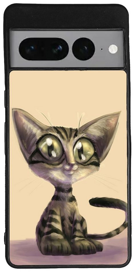 Traumhuelle Handyhülle TPU HÜLLE Silikon MOTIV 86 Case Cover Schutzhülle Backcover Etui, Katze Kätzchen Handy Bumper Smartphone Rückschale Schwarz von Traumhuelle