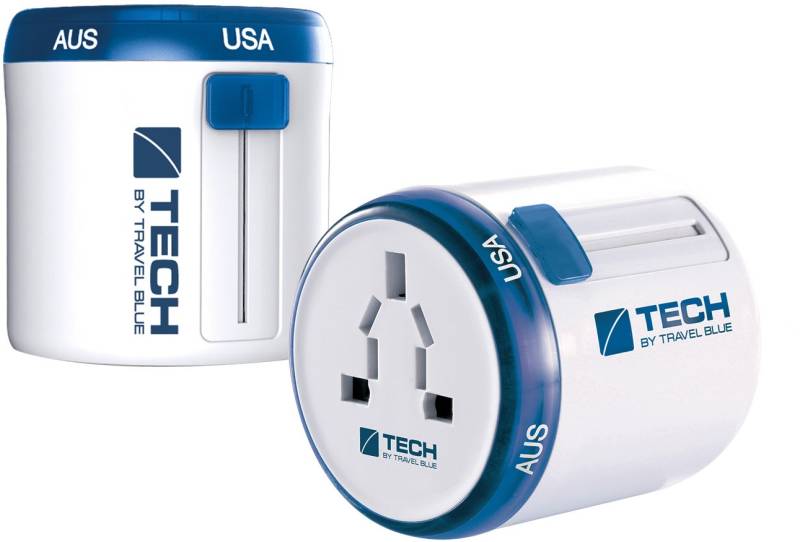 Sliding Adaptor - Europe Reisestecker blau von Travel Blue