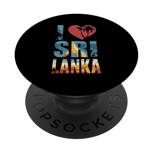 I Love Sri Lanka Beach Sri Lanka PopSockets Klebender PopGrip von Travel Sri Lanka Culture Sri Lanka Vacation