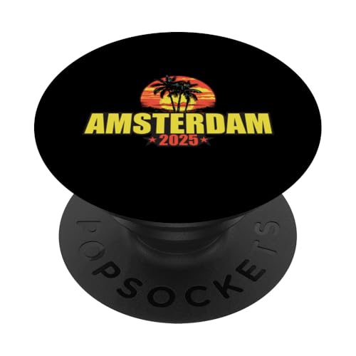 Amsterdam 2025 Urlaubszitat PopSockets Klebender PopGrip von Travel With Fun Inc