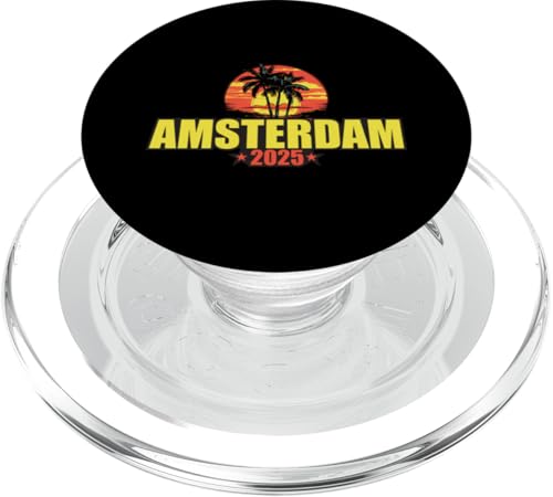 Amsterdam 2025 Urlaubszitat PopSockets PopGrip für MagSafe von Travel With Fun Inc
