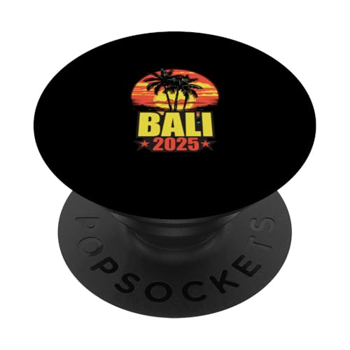 Bali 2025 Urlaubszitat PopSockets Klebender PopGrip von Travel With Fun Inc