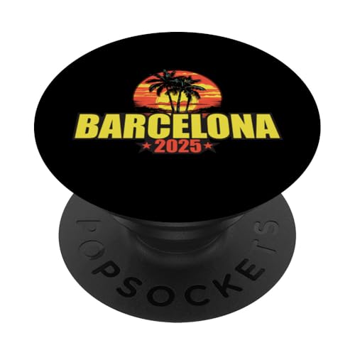 Barcelona 2025 Urlaubszitat PopSockets Klebender PopGrip von Travel With Fun Inc