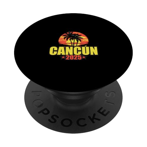Cancun 2025 Mexiko Urlaubszitat PopSockets Klebender PopGrip von Travel With Fun Inc
