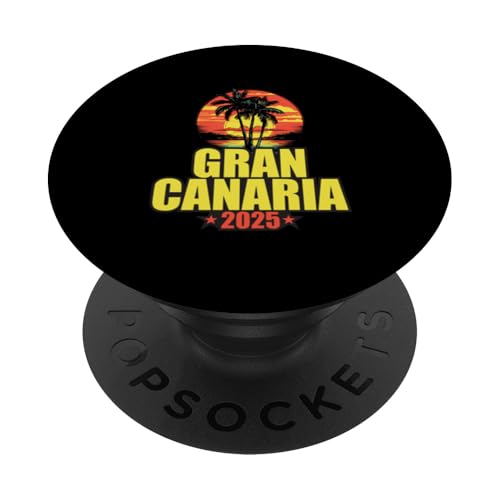 Gran Canaria 2025 Urlaubszitat PopSockets Klebender PopGrip von Travel With Fun Inc