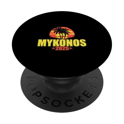 Mykonos 2025 Griechenland Urlaubszitat PopSockets Klebender PopGrip Mykonos 2025 Griechenland Urlaubszitat PopSockets Klebender PopGrip von Travel With Fun Inc