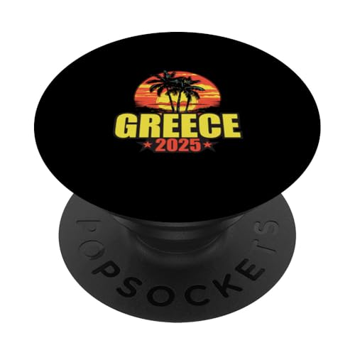 Urlaubszitat Griechenland 2025 PopSockets Klebender PopGrip von Travel With Fun Inc