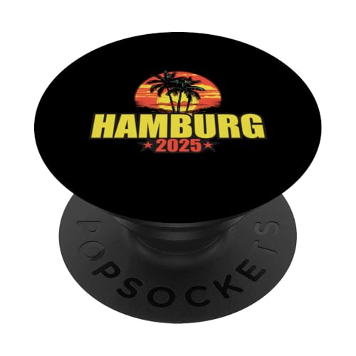 Urlaubszitat Hamburg 2025 PopSockets Klebender PopGrip von Travel With Fun Inc