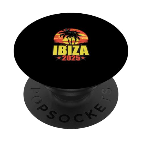 Urlaubszitat Ibiza 2025 PopSockets Klebender PopGrip von Travel With Fun Inc