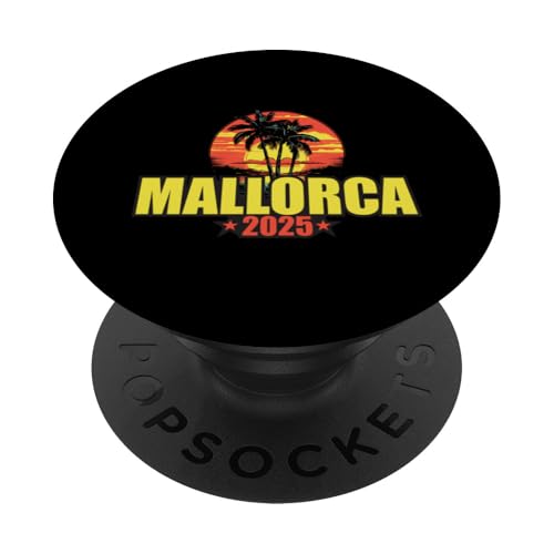 Urlaubszitat Mallorca 2025 PopSockets Klebender PopGrip von Travel With Fun Inc