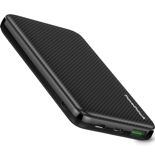 TravelHawk Power Bank 10000mAh, 22.5W Schnellladegerät mit USB, USB-C & Lightning Input, Tragbares Ladegerät USB, USB-C Akkupack Externer Akku Kompatibel mit iPhone, Samsung, Smartphone, Tablet TravelHawk Power Bank 10000mAh, 22.5W Schnellladegerät mit USB, USB-C & Lightning Input, Tragbares Ladegerät USB, USB-C Akkupack Externer Akku Kompatibel mit iPhone, Samsung, Smartphone, Tablet von TravelHawk