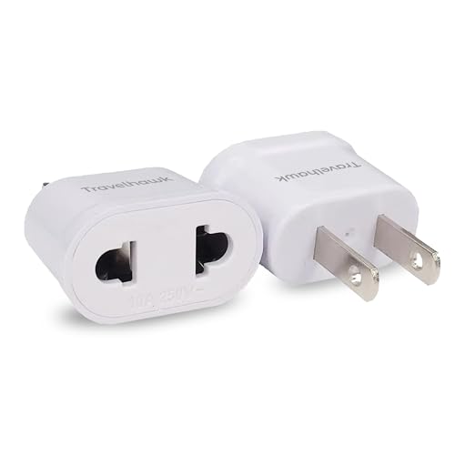 TravelHawk Reiseadapter USA - 2 Stück - USA Adapter Steckdose, Reisestecker Type A, Steckdosenadapter, Steckeradapter USA, Adapterstecker, Adapter Amerika, Kanada, Mexiko TravelHawk Reiseadapter USA - 2 Stück - USA Adapter Steckdose, Reisestecker Type A, Steckdosenadapter, Steckeradapter USA, Adapterstecker, Adapter Amerika, Kanada, Mexiko von TravelHawk