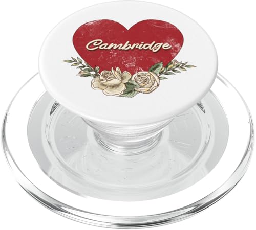 Cambridge Massachusetts USA Vintage Urlaub Herz Rosen PopSockets PopGrip für MagSafe Cambridge Massachusetts USA Vintage Urlaub Herz Rosen PopSockets PopGrip für MagSafe von Traveling USA Cities Retro Lover Valentine Gifts