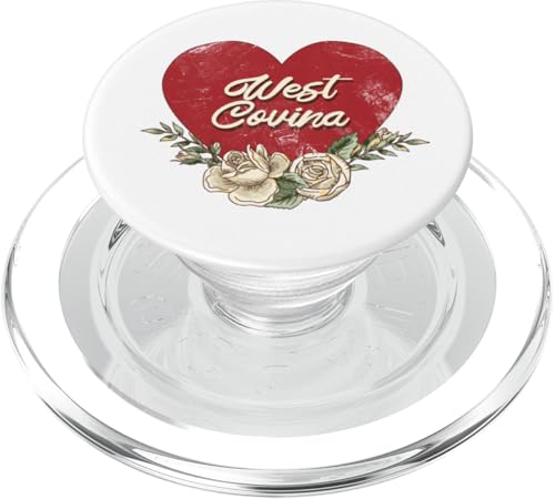 West Covina California City USA Vintage Urlaub Herz Rosen PopSockets PopGrip für MagSafe West Covina California City USA Vintage Urlaub Herz Rosen PopSockets PopGrip für MagSafe von Traveling USA Cities Retro Lover Valentine Gifts