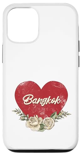 Bangkok Thailand City Vintage Reise Urlaub Herz Rosen Hülle für iPhone 12/12 Pro Bangkok Thailand City Vintage Reise Urlaub Herz Rosen Hülle für iPhone 12/12 Pro von Traveling World Cities Retro Lover Valentine Gifts