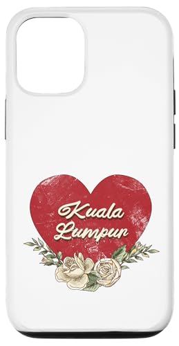Kuala Lumpur Malaysia City Vintage Reise Urlaub Herz Hülle für iPhone 12/12 Pro Kuala Lumpur Malaysia City Vintage Reise Urlaub Herz Hülle für iPhone 12/12 Pro von Traveling World Cities Retro Lover Valentine Gifts