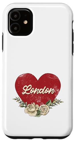 London England City Vintage Reise Urlaub Herz Rosen Hülle für iPhone 11 London England City Vintage Reise Urlaub Herz Rosen Hülle für iPhone 11 von Traveling World Cities Retro Lover Valentine Gifts