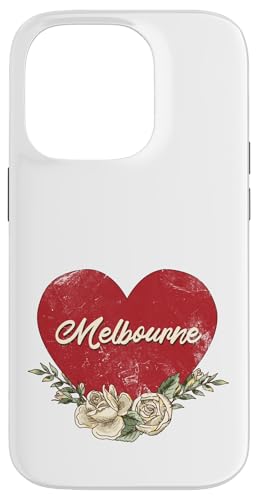 Melbourne Australia City Vintage Reise Urlaub Herz Rosen Hülle für iPhone 14 Pro Melbourne Australia City Vintage Reise Urlaub Herz Rosen Hülle für iPhone 14 Pro von Traveling World Cities Retro Lover Valentine Gifts