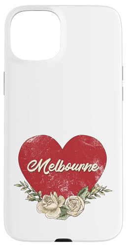 Melbourne Australia City Vintage Reise Urlaub Herz Rosen Hülle für iPhone 15 Plus Melbourne Australia City Vintage Reise Urlaub Herz Rosen Hülle für iPhone 15 Plus von Traveling World Cities Retro Lover Valentine Gifts